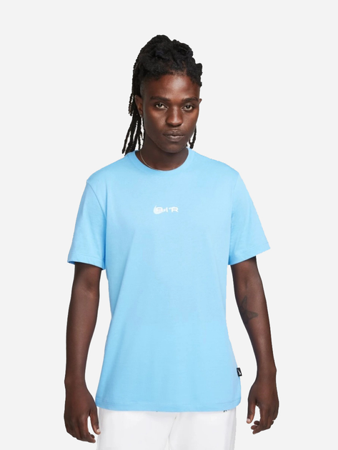 Акція на Футболка довга чоловіча Nike Nike M Nsw Tee Nike Air FQ3789-412 M Синя від Rozetka