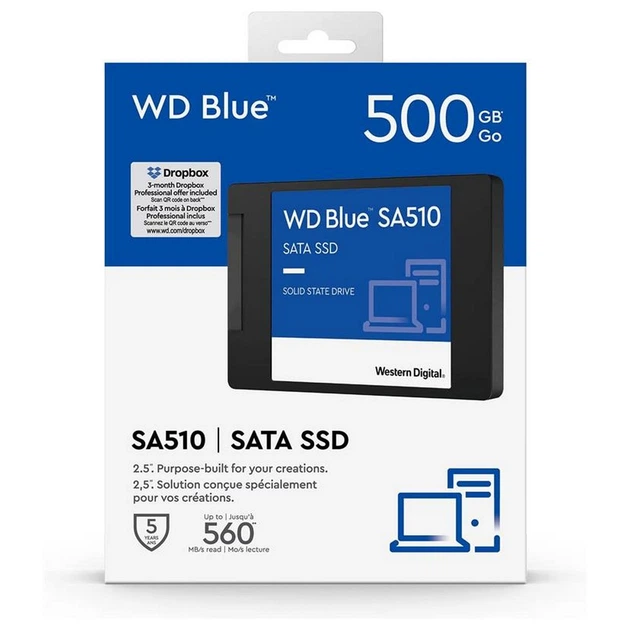 SSD диск WD Blue SA510 500 GB (WDS500G3B0A) – фото, отзывы