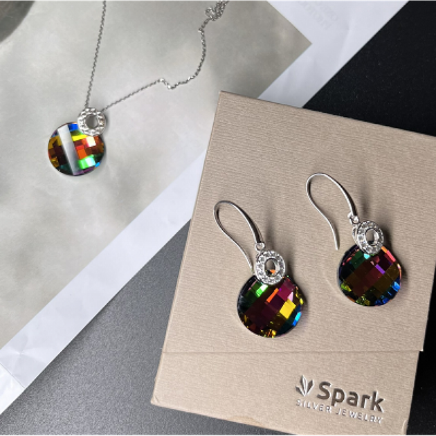 Срібний кулон Spark зі Swarovski Luna Bellus NC662118VM - Фото 3 Срібний кулон Spark зі Swarovski Luna Bellus NC662118VM - зображення 3