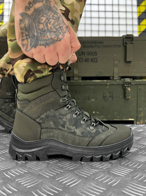 Тактичні черевики Urban Ops Assault Boots Olive 43 - зображення 1