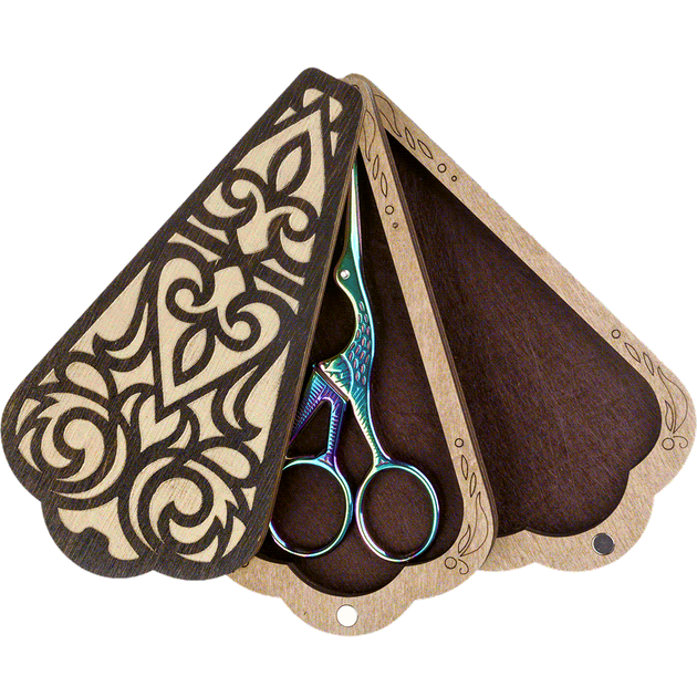 Шкатулка для рукоделия Wonderland Crafts FLZB(N)-020 (6,5*12см) Шкатулка для ножниц (8*15см) - Фото 2 Шкатулка для рукоделия Wonderland Crafts FLZB(N)-020 (6,5*12см) Шкатулка для ножниц (8*15см) - изображение 2