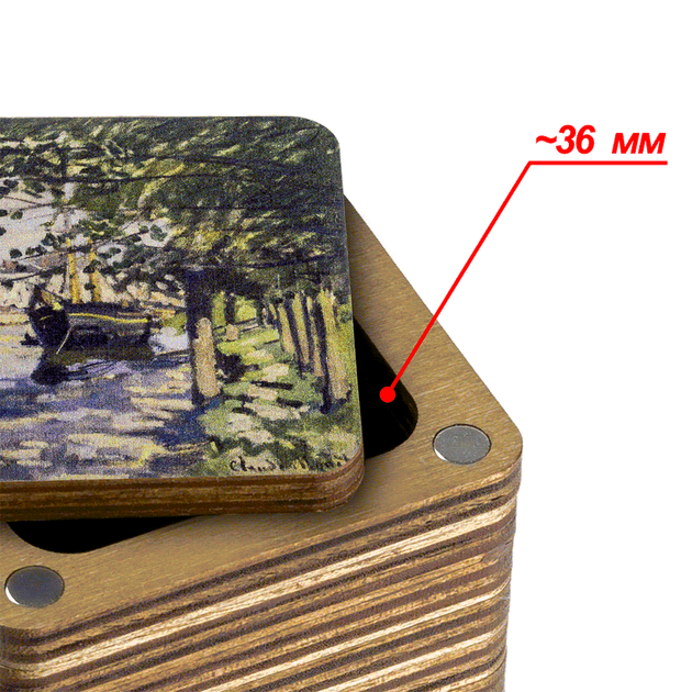Шкатулка для рукоделия Wonderland Crafts FLZB(N)-069 Мусорничка (5.5*6*4.5см) - Фото 3 Шкатулка для рукоделия Wonderland Crafts FLZB(N)-069 Мусорничка (5.5*6*4.5см) - изображение 3