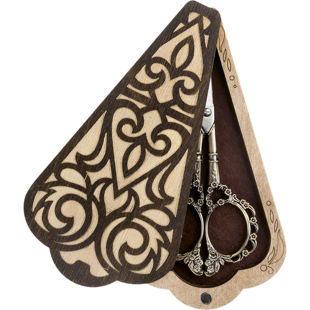 Шкатулка для рукоделия Wonderland Crafts FLZB(N)-026 (6,5*12см) Шкатулка для ножниц (8*15см) - изображение 2