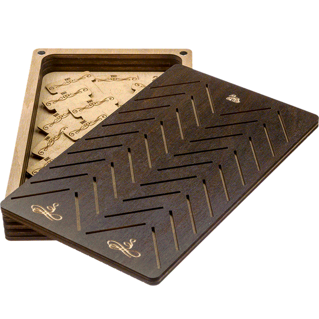 Шкатулка для рукоделия Wonderland Crafts + 38 бобинок FLZB(N)-056 (12*19.5*2.8см) - изображение 2