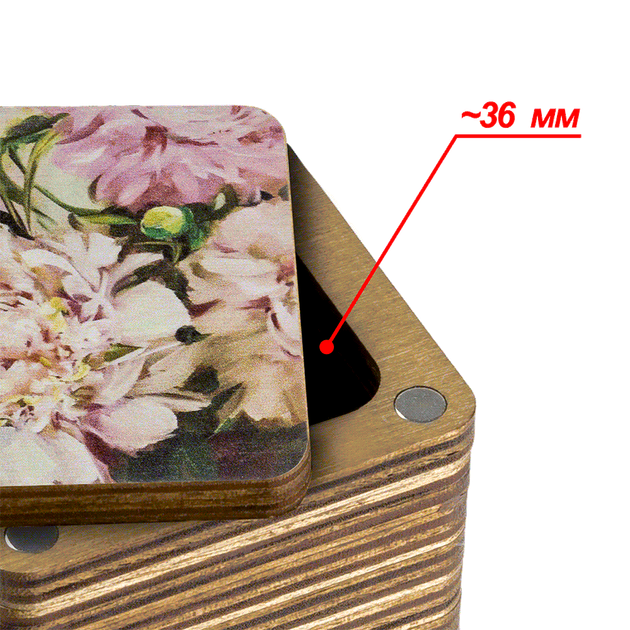 Шкатулка для рукоделия Wonderland Crafts FLZB(N)-073 Мусорничка (5.5*6*4.5см) - Фото 3 Шкатулка для рукоделия Wonderland Crafts FLZB(N)-073 Мусорничка (5.5*6*4.5см) - изображение 3