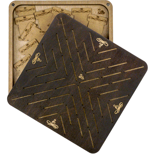 Шкатулка для рукоделия Wonderland Crafts + 46 бобинок FLZB(N)-064 (19*19*2.8см) - изображение 3
