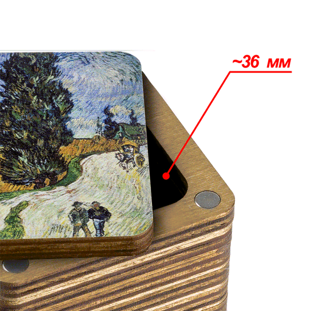 Шкатулка для рукоделия Wonderland Crafts FLZB(N)-068 Мусорничка (5.5*6*4.5см) - изображение 3