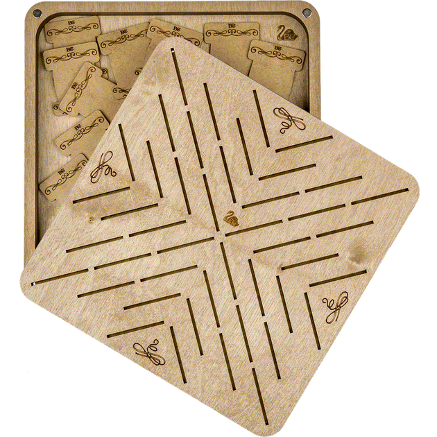 Шкатулка для рукоделия Wonderland Crafts + 46 бобинок FLZB(N)-062 (19*19*2.8см) - Фото 3 Шкатулка для рукоделия Wonderland Crafts + 46 бобинок FLZB(N)-062 (19*19*2.8см) - изображение 3
