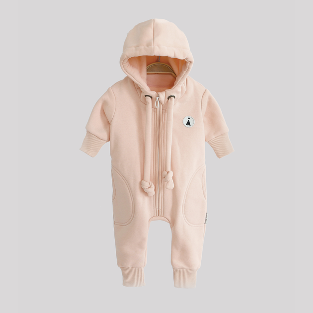 Детский утепленный флисовый комбинезон для девочки MagBaby Loony 112576 92-97 см Персиковый (4821711125761) - изображение 1