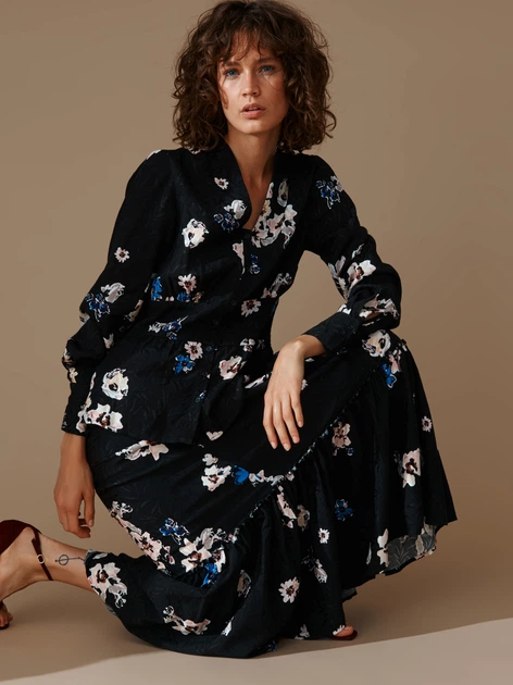 Спідниця довга осіння жіноча Tatuum Ramala T2117.381 34 Темно-синя (5900380925892) - зображення 4