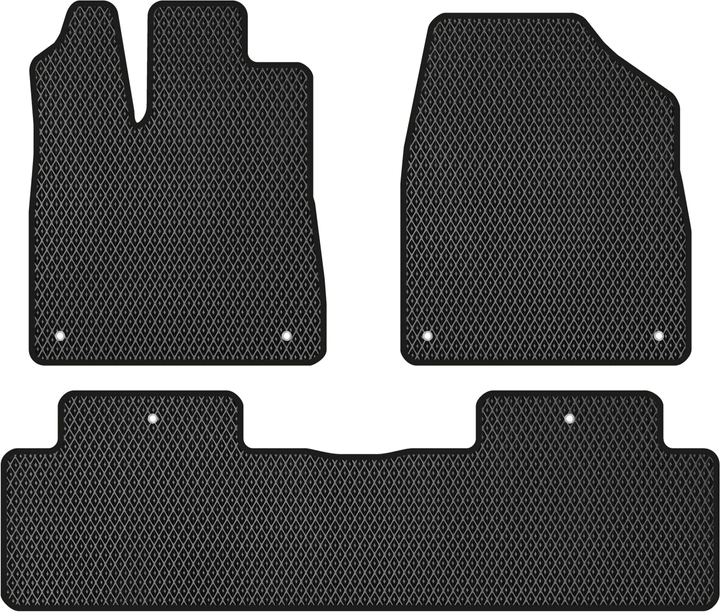 Акція на EVA килимки EVAtech в салон авто Acura MDX (YD3) 2013-2016 3 покоління SUV USA 3 шт Black від Rozetka