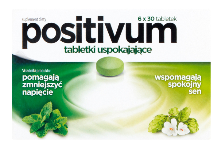 Suplement diety Positivum uspokajające 180 tabletek (5906071004068) - obraz 1