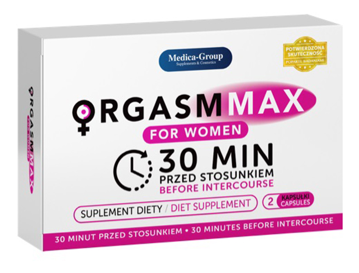 Дієтична добавка Medica-Group Orgasm Max For Women 2 капсули (5905669259576) - зображення 1