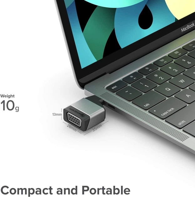 Adapter Alogic Ultra Mini USB-C Male to VGA (ULCVGMN-SGR) - obraz 5