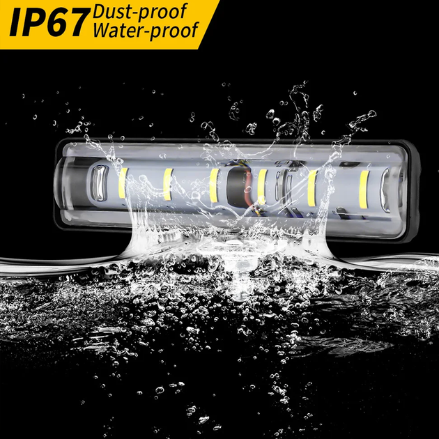 Додаткова світлодіодна LED фара, 6D лінза 18 W, 145 х 35 мм, 9-30 B - зображення 5