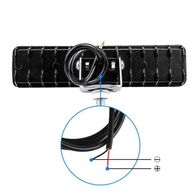 Додаткова світлодіодна LED-фара, лінза, 18 W, 135 х 45 мм, 9-30 B - зображення 3