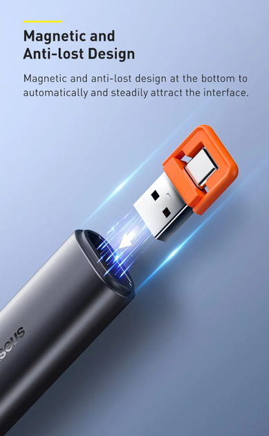 Презентер + лазерная указка для презентаций аккумуляторная PowerPoint, Baseus Wireless Presenter (ACFYB-B0G) - изображение 4