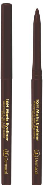 Олівець для очей Dermacol 16H Matic Eyeliner Waterproof & Long-Lasting автоматичний 03 Brown 3 г (85959033) - зображення 1