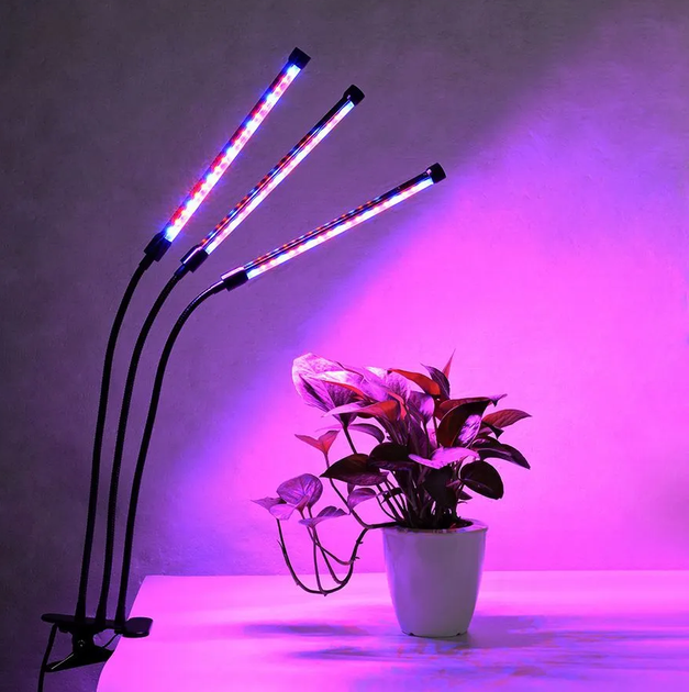 Фітолампа Led Plant Grow Leight USB Потрійна (Чорний) - зображення 2