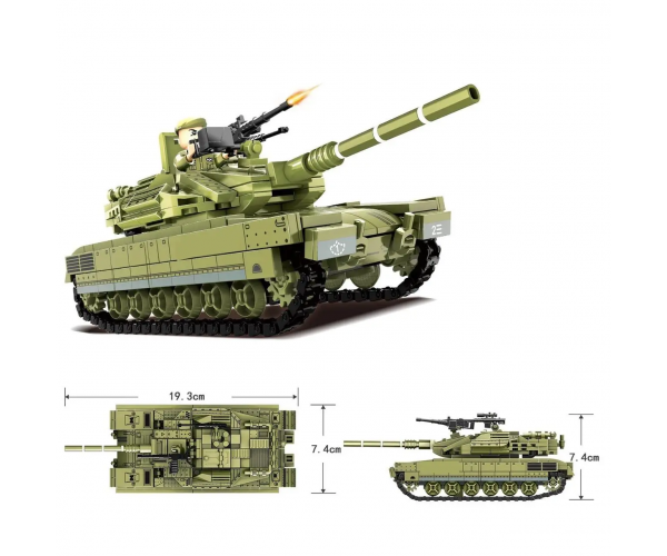 Конструктор для дітей танк ЗСУ "Challenger 2" Kids 33508 441 деталей - изображение 2