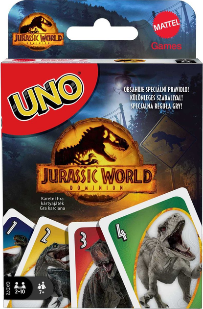 Gra karciana Mattel Uno: Jurassic World 3 (887961954623) - obraz 1