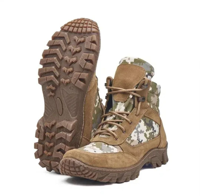 Всесезонные армейские ботинки ЗСУ Богун пиксель койот 41 размер - изображение 1