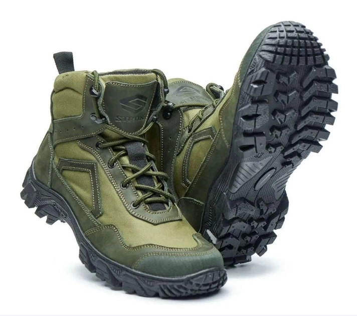 Тактичні зимові черевики "TRT - Tactical Recon Team" в оливі ЗСУ 45 розмір - зображення 1