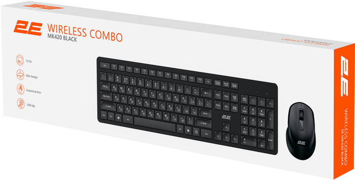 Комплект беспроводной 2Е MK420 WL EN/UK Black (2E-MK420WB_UA) - изображение 12