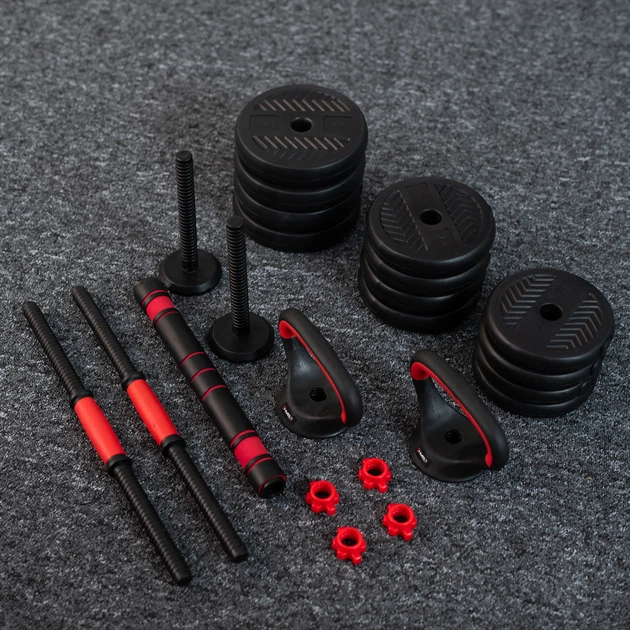 Zestaw ciężarów HMS PRO SET 6 w 1 SGN140 40 kg (5907695553024) - obraz 10