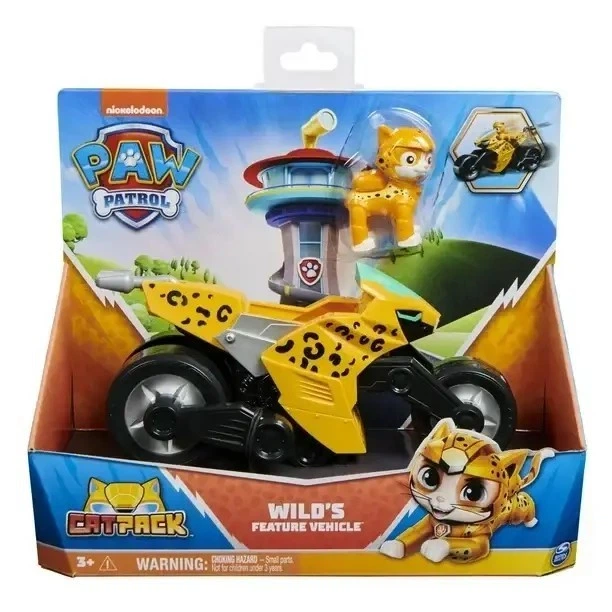 ІГРОВИЙ НАБІР PAW PATROL, CAT PACK, WILD CATS TRANSFORMING 3+