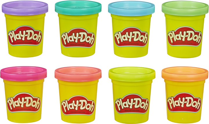 Ігровий набір Hasbro Play Doh 8 кольорів Неон (5010993560202) - зображення 1