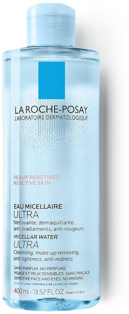 Płyn La Roche Posay Micellar Water Ultra micelarny do skóry reaktywnej i wrażliwej 400 ml (3337875528108) - obraz 1
