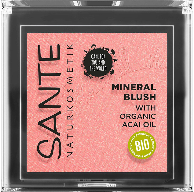 Мінеральні рум'яна Sante Mineral Blush 01 Mellow Peach 5 г (4025089085416) - зображення 1