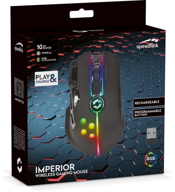 Миша Speedlink Imperior Wireless Black (SL-680101-RRBK) - зображення 7