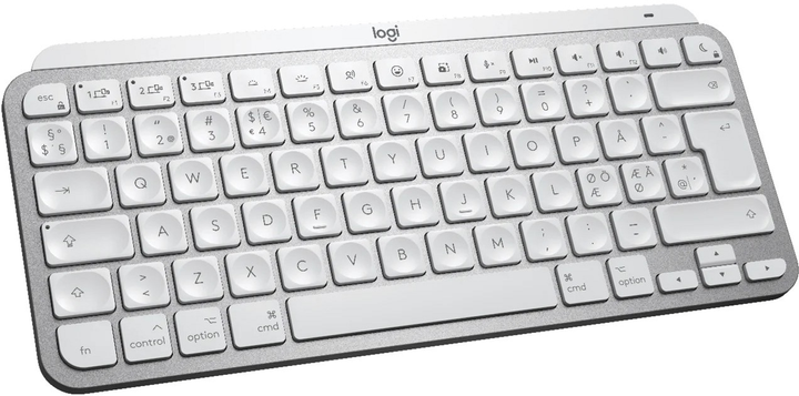 Klawiatura bezprzewodowa Logitech MX Keys Mini For Mac Wireless Illuminated Nordic Layout Pale Grey (920-010524) - obraz 2