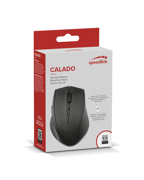 Mysz Speedlink Calado Silent Wireless Black (SL-6343-RRBK) - obraz 5