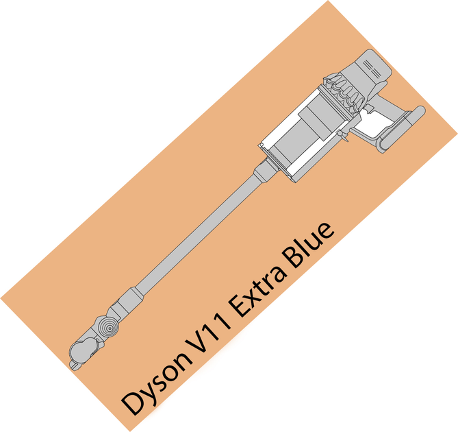 Акумуляторний пилосос Dyson V11 Extra Blue (dysvcv11ex) - зображення 2