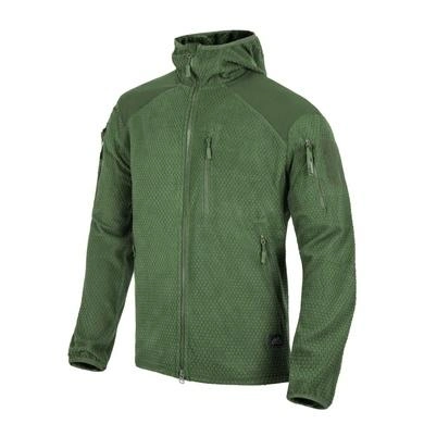 Кофта флісова Helikon-Tex Alpha Hoodie Jacket Grid Fleece Olive XL - зображення 1
