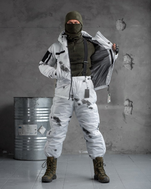 Костюм FALCON тактический зимний белый камуфляж размер XXXXXL - изображение 1