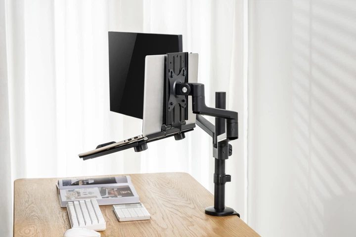 Держатель ноутбука для кронштейна OfficePro LH524B Black - изображение 11