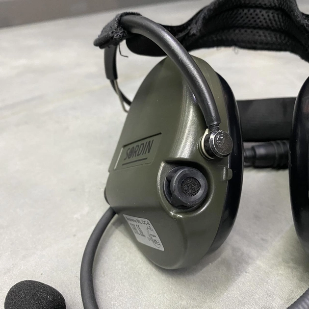 Тактичні активні навушники Sordin Supreme MIL CC із заднім тримачем, колір – Олива (76332-06-S) - зображення 2