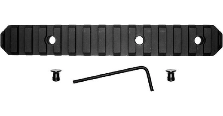 Планка GrovTec для KeyMod на 15 слотів. Weaver/Picatinny - зображення 1