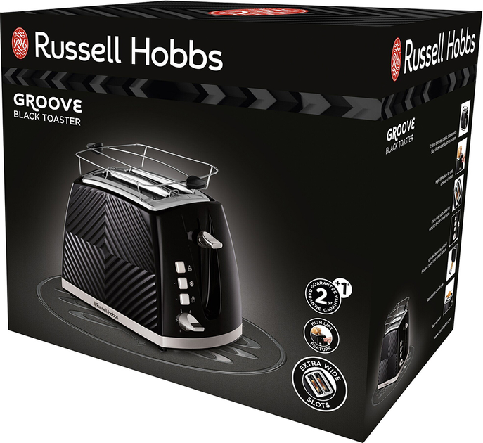 Тостер RUSSELL HOBBS Groove 2S Black 26390-56 - зображення 9