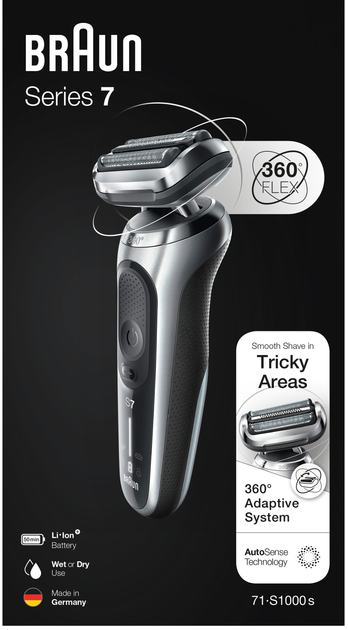 Golarka Braun Series 7 71-S1000s Srebny / Czarny - obraz 7