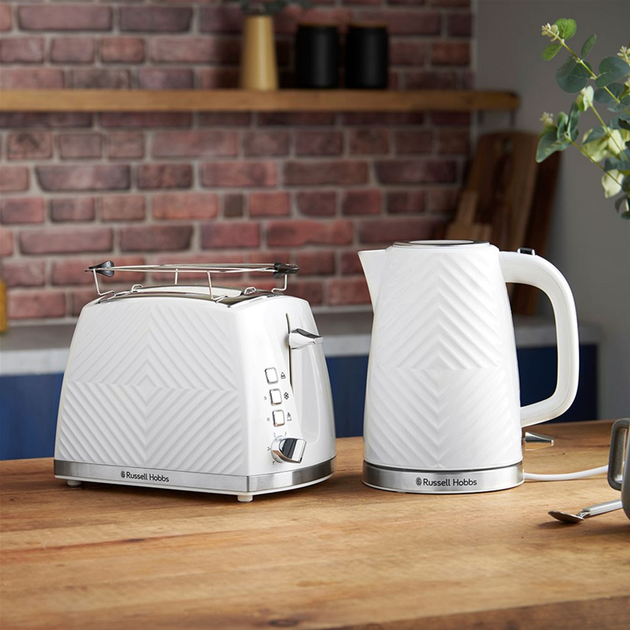Czajnik elektryczny Russell Hobbs Groove White 26381-70 - obraz 8