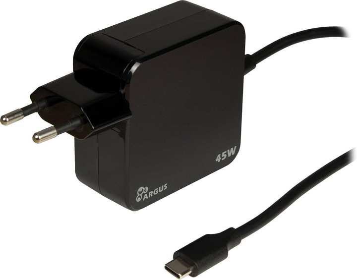 Ładowarka sieciowa Inter-Tech PD-2045 USB-C 45W Czarna (88882221) - obraz 1