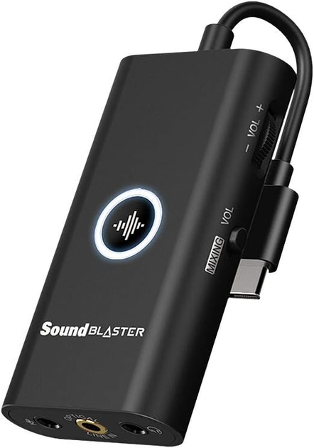 Karta dźwiękowa Creative Sound Blaster G3 Portable USB Gaming DAC (70SB183000000) - obraz 1