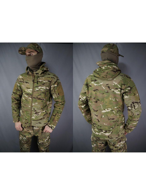 Кофта тактична флісова флісова куртка з капюшоном S.archon Multicam Розмір L - зображення 2