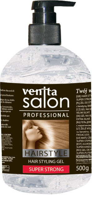 Żel do stylizacji włosów Venita HairStyle Super Strong 500 g (5902101515337) - obraz 1