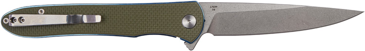 Нож Artisan Cutlery 1707P-GN Shark G-10 D2 Green (27980368) - изображение 2